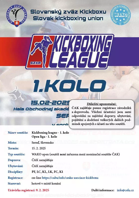Open liga SZKB – 1. kolo