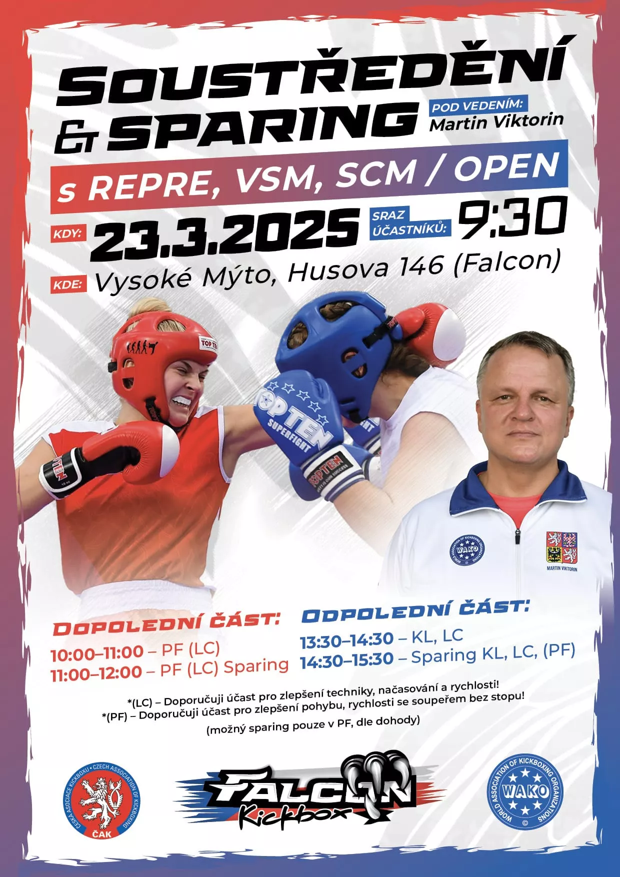 Repre soustředění a sparing (open) – PF, LC, KL