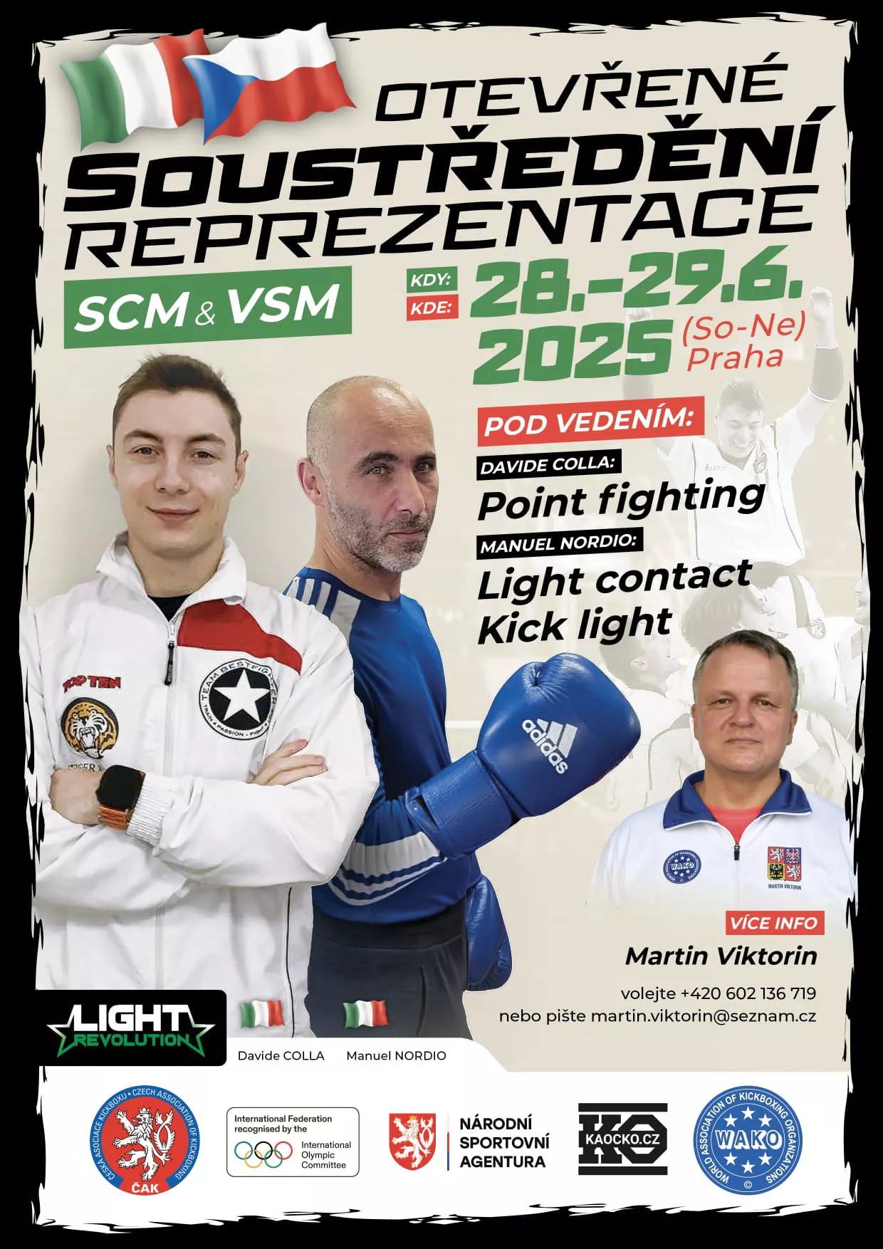 Otevřené soustředění reprezentace – Davide Colla & Manuel Nordio