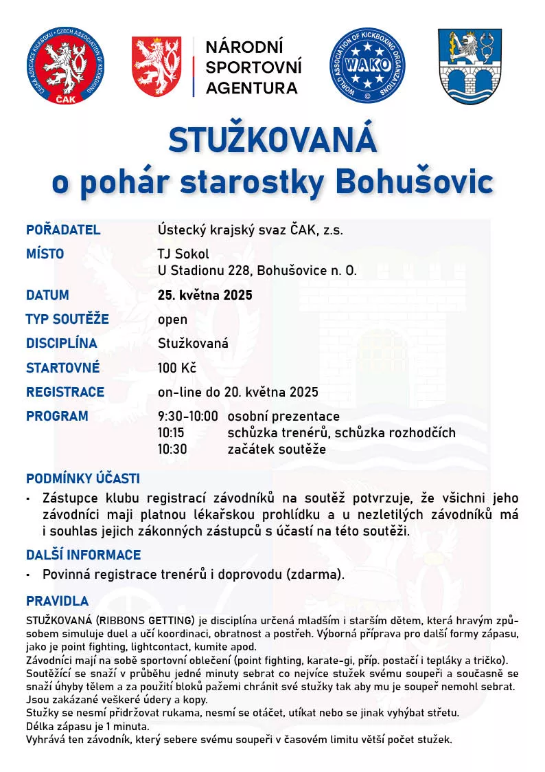 Stužkovaná o pohár starostky Bohušovic
