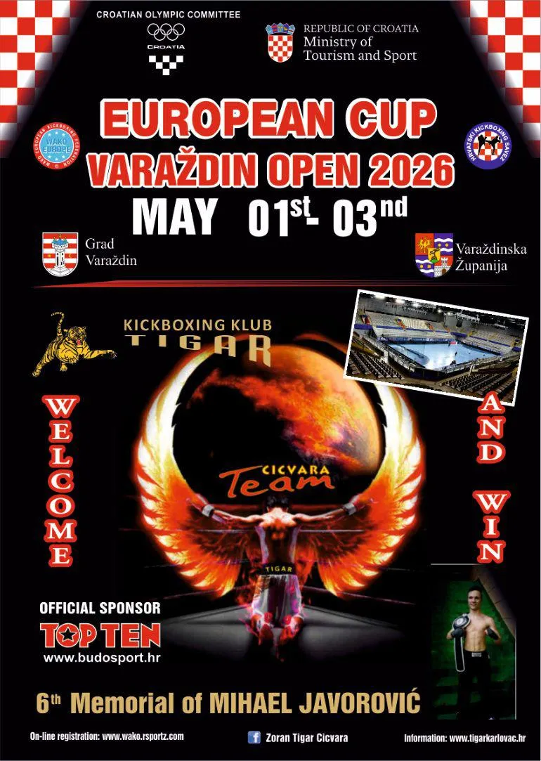 Varaždin WAKO European Cup 2026